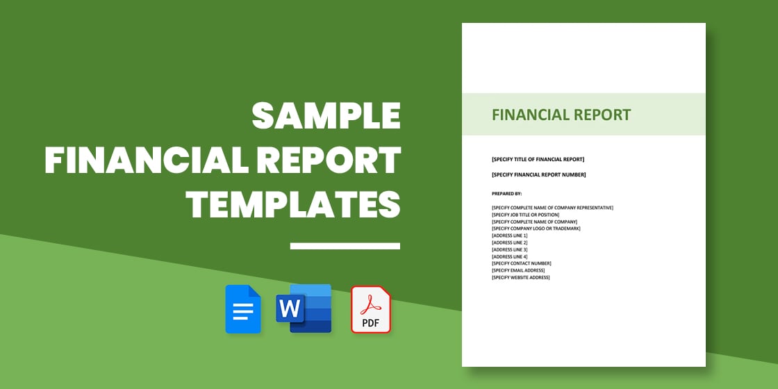 sample financial report templates — word pdf apple pages