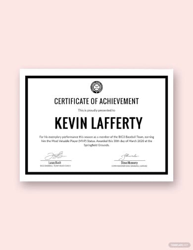 simple sports certificate template