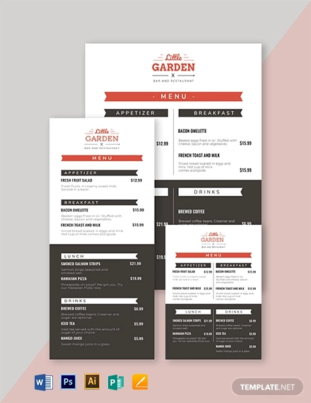 Small Restaurant Menu - 13+ Free Design Templates