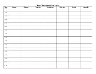 time-management-worksheet
