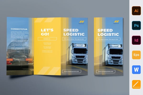 trucking-logistics-brochure-trifold