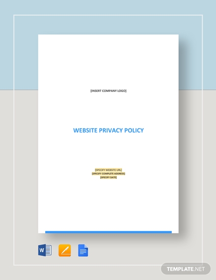 website privacy policy
