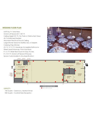 wedding event floor plan template