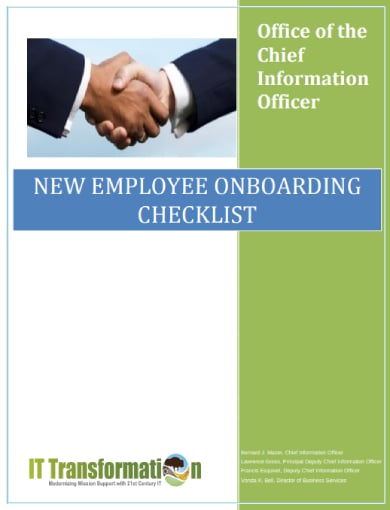 employee onboarding checklist sample