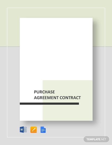 purchase agreement contract form
