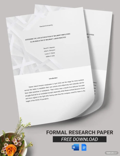 formal research paper template