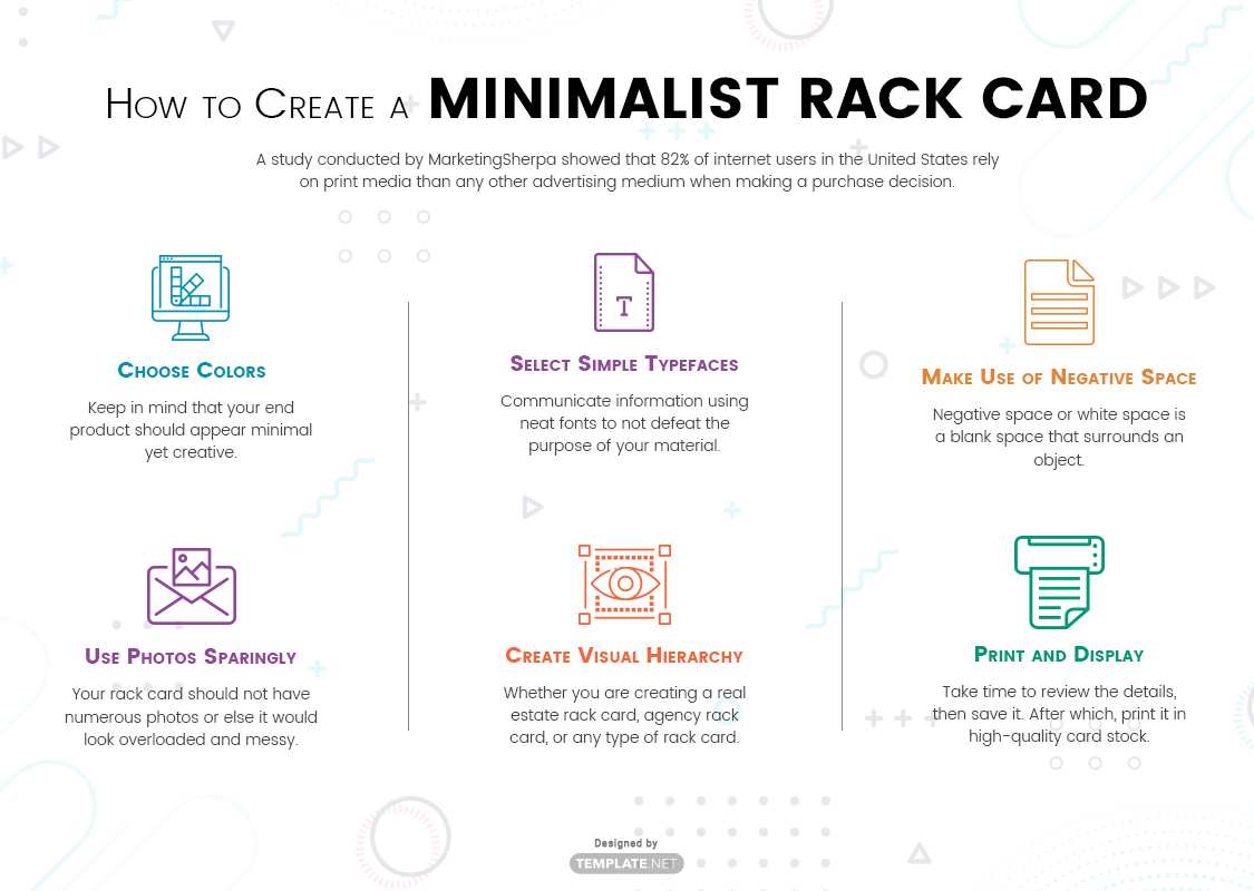 minimalist rack card template