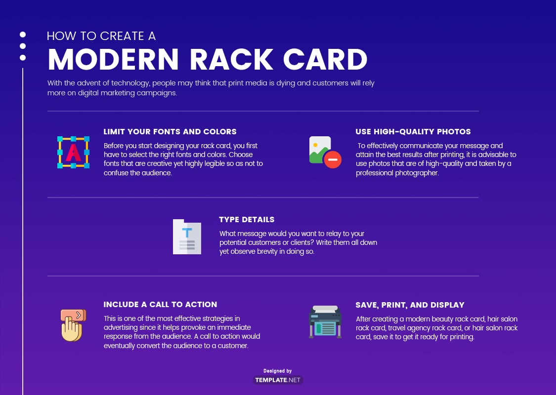 modern rack card template