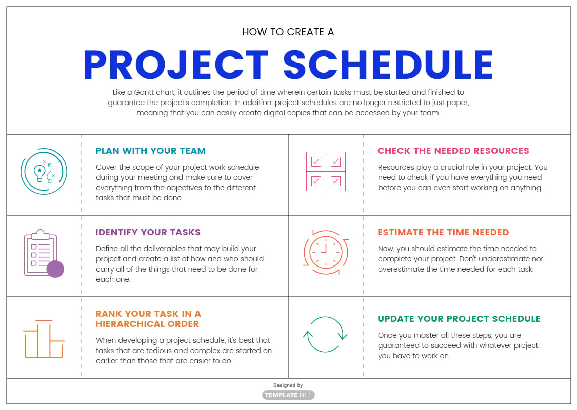 project schedule template