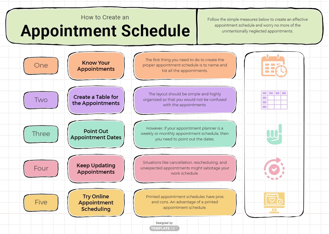 appointment schedule template