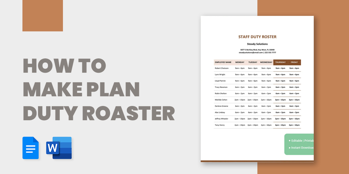 Team Roster Template with Game Scheduler