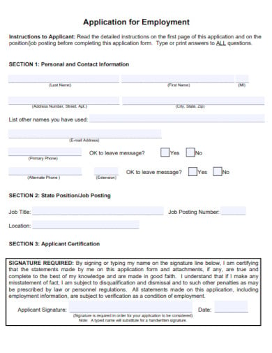 job application for hr supervisor