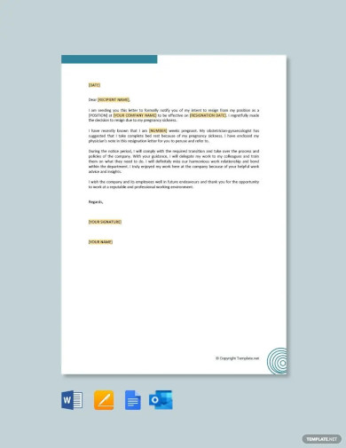 10+ Free Resignation Letter Templates Due to Pregnancy in Google Docs ...