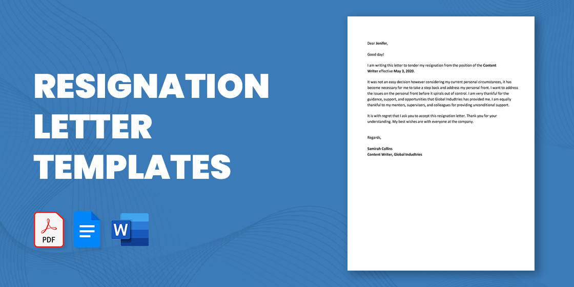 Short Notice Resignation Letter in Pages, Outlook, PDF, Word, Google Docs -  Download