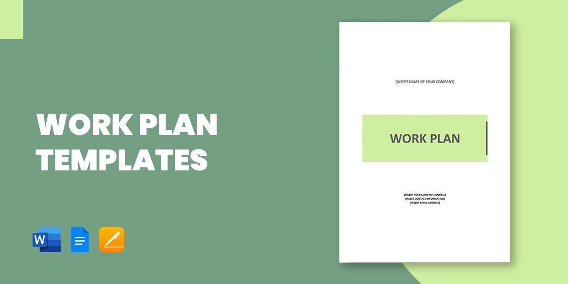 Work Plan Template Excel Word Excel 