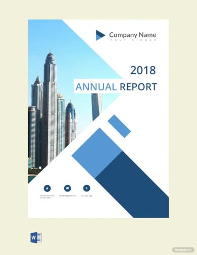 annual report cover page template