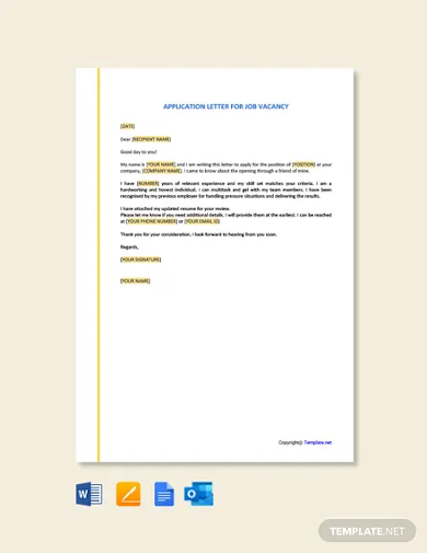 33+ Job Application Letter Templates in Doc | Free & Premium Templates