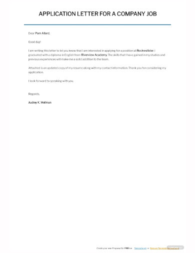 33+ Job Application Letter Templates in Doc | Free & Premium Templates