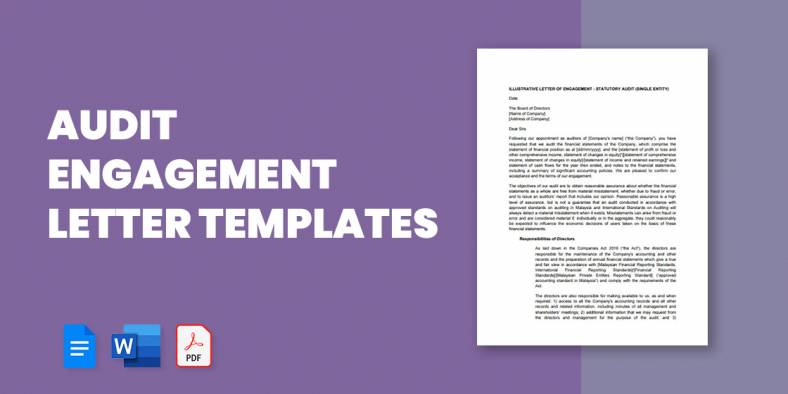 10+ Audit Engagement Letter Templates in PDF | MS Word