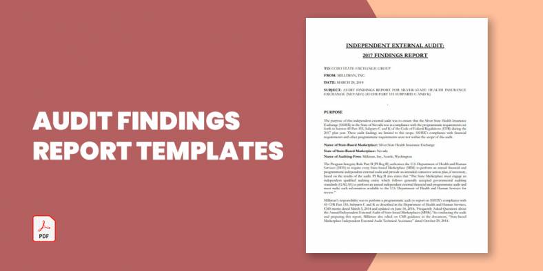 10+ Free Audit Findings Report Templates in PDF | MS Word