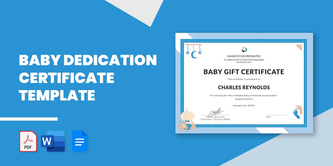baby dedication certificate template – 21 free word pdf documents download