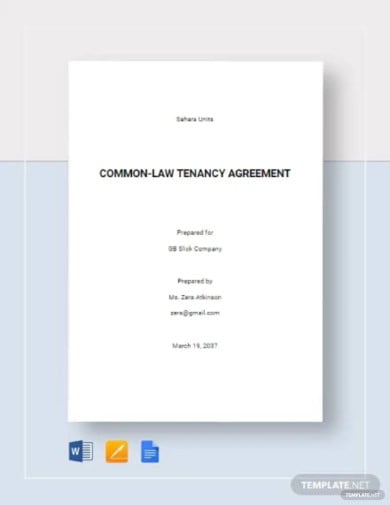 common law tenancy agreement template