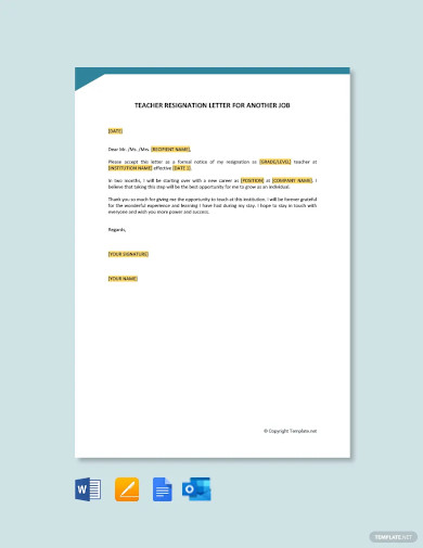 56+ Simple Resignation Letters- Word, PDF, Docs | Free & Premium Templates