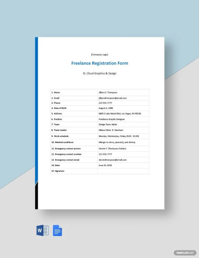 14+ Printable Registration Form Templates - PDF, DOC