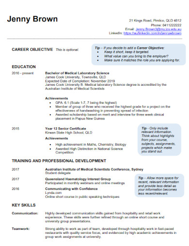 Lab Technician Resume Template - 15+ Free Word, PDF Document Downloads