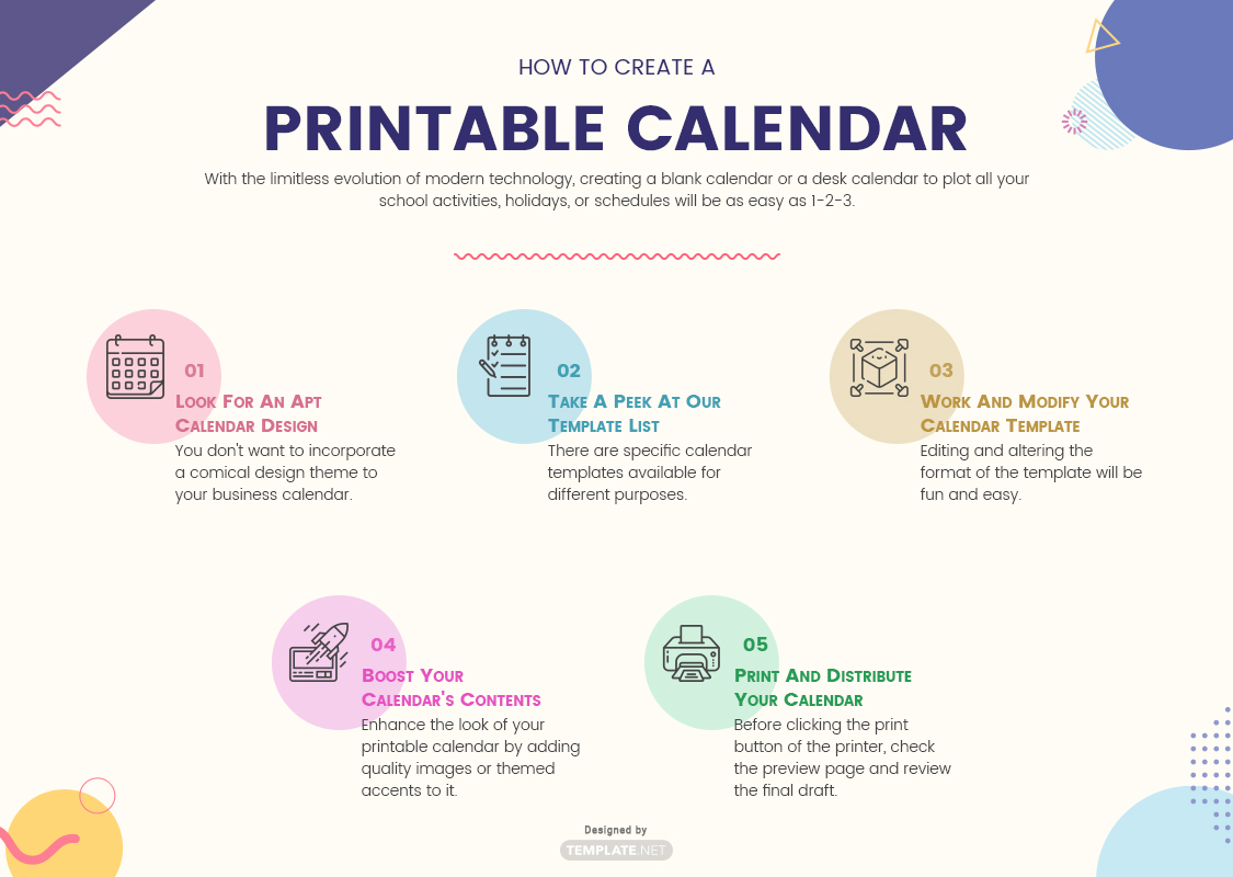 printable calendar template