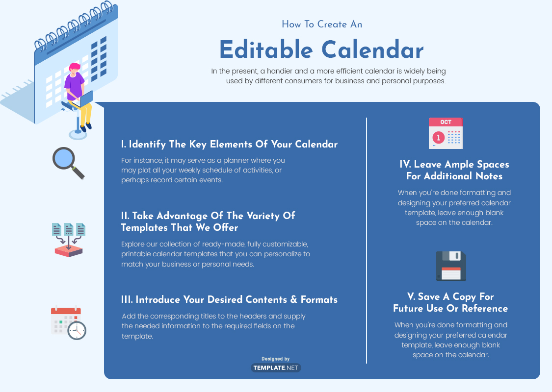 Editable calendar to insert into word