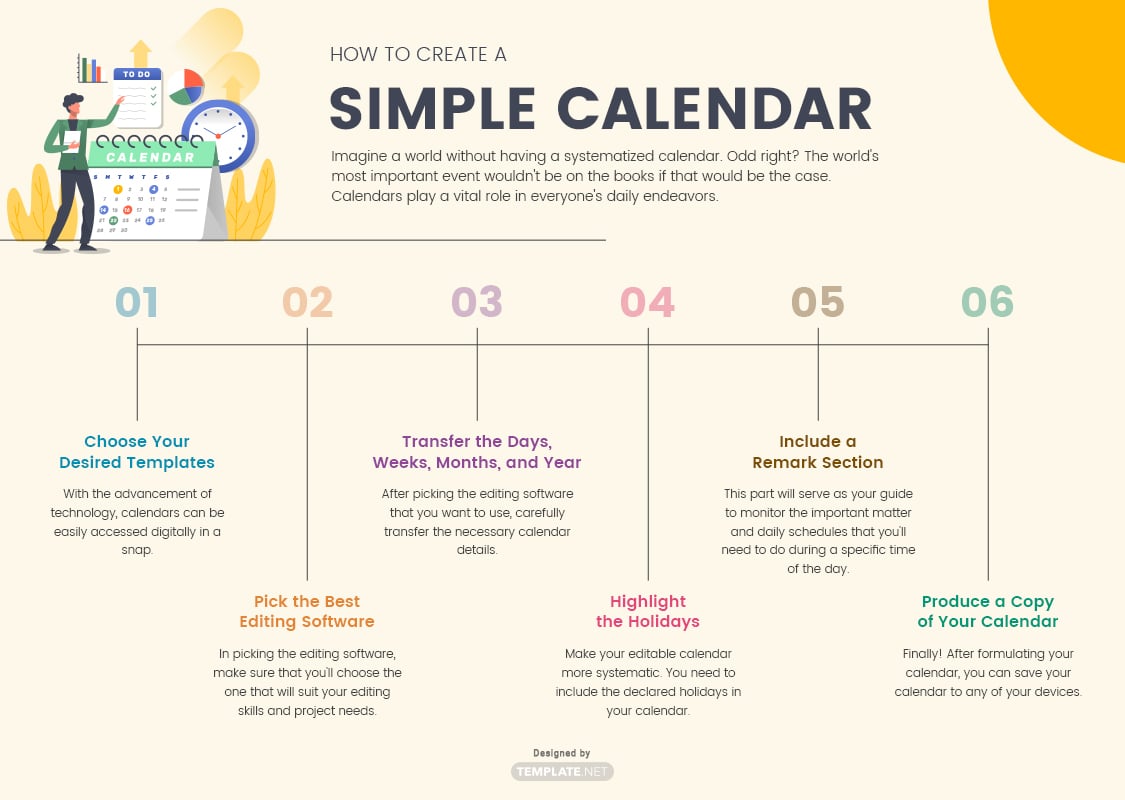 simple calendar template