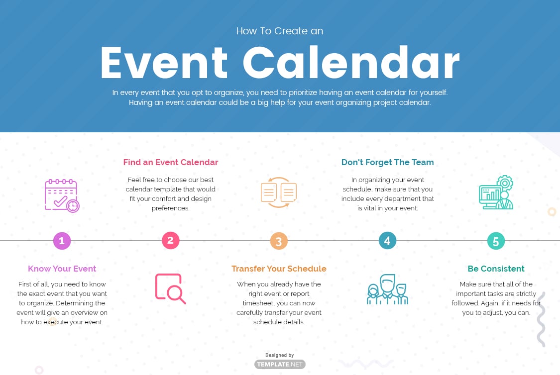 event calendar template