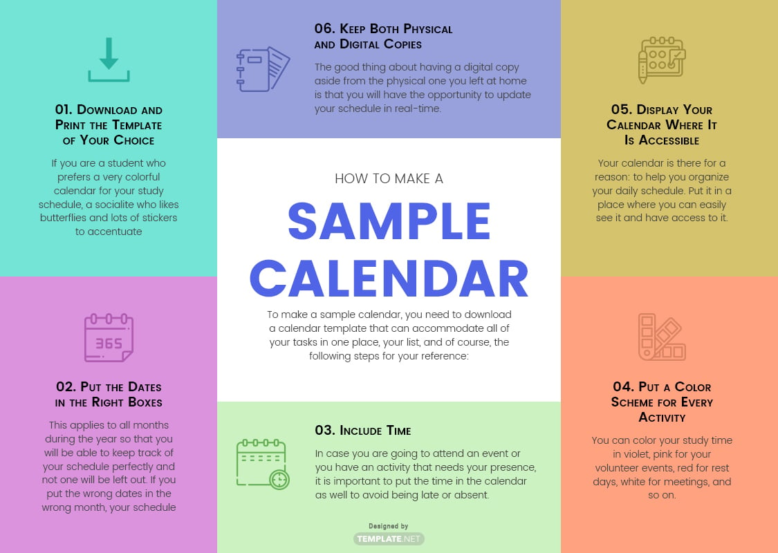 sample calendar template