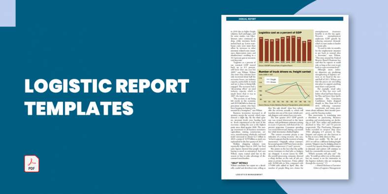 11+ Logistic Report Templates in PDF
