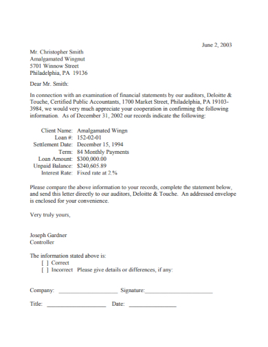 15+ Audit Confirmation Letter Templates in DOC | PDF | Free & Premium ...