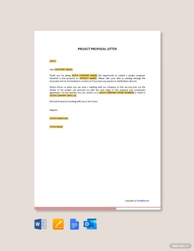 project proposal letter template