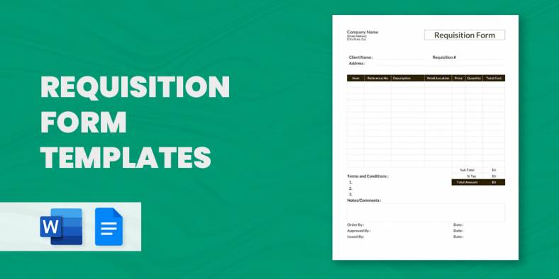 15+ Requisition Form Templates