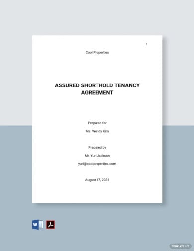 sample assured shorthold tenancy agreement template