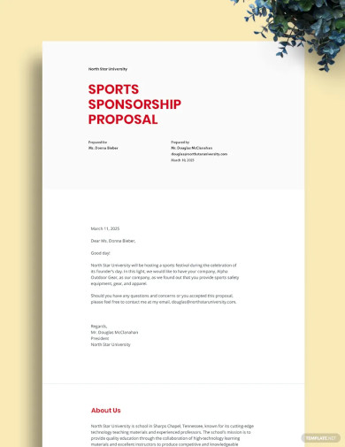 Sponsorship Proposal Template - 39+ Free Word, Excel, PDF Format ...