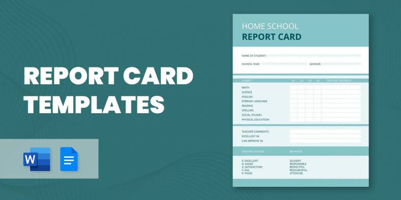 34+ Report Card Templates- Word, Docs, PDF, Pages