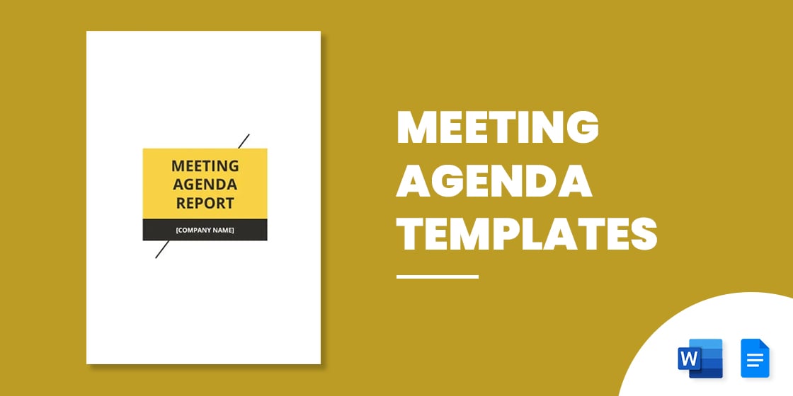 Business Meeting Agenda A4 Template