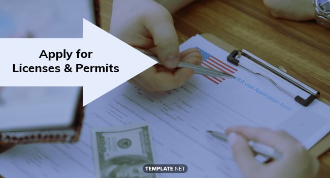 apply for licenses and permits