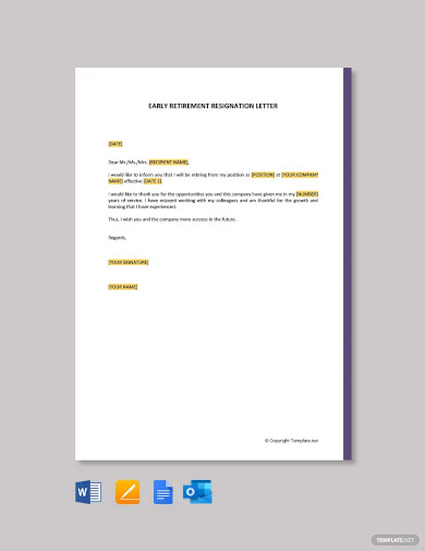 23+ Retirement Letter Templates - Word, PDF | Free & Premium Templates