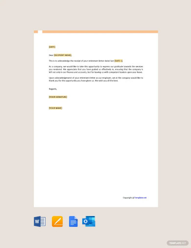 23+ Retirement Letter Templates - Word, PDF