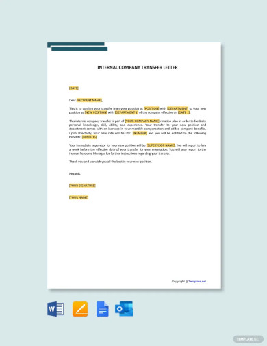 internal transfer cover letter examples