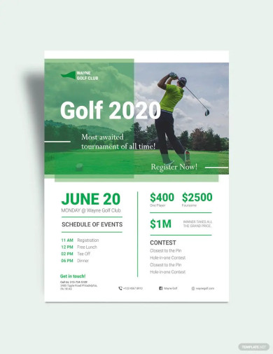 golf flyer template