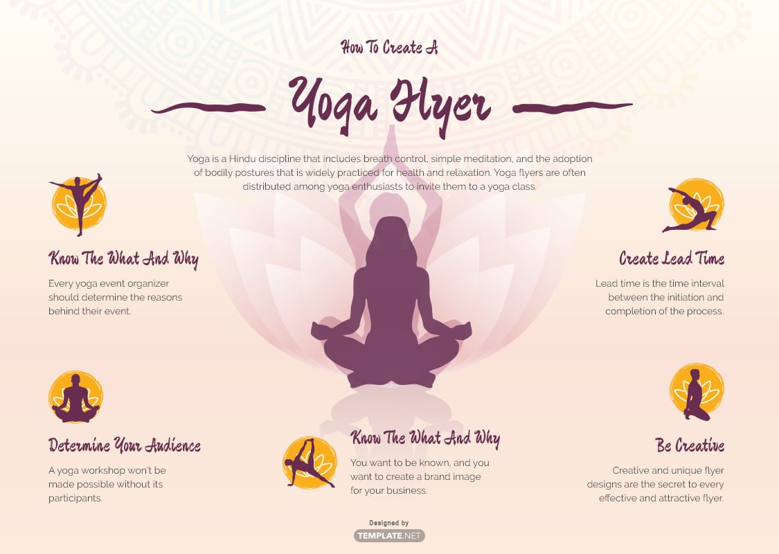 yoga flyer template