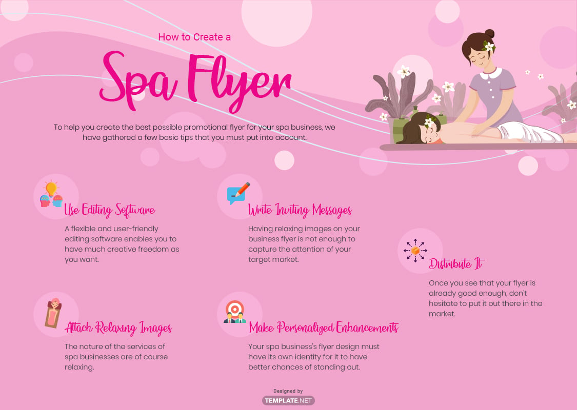 spa flyer template