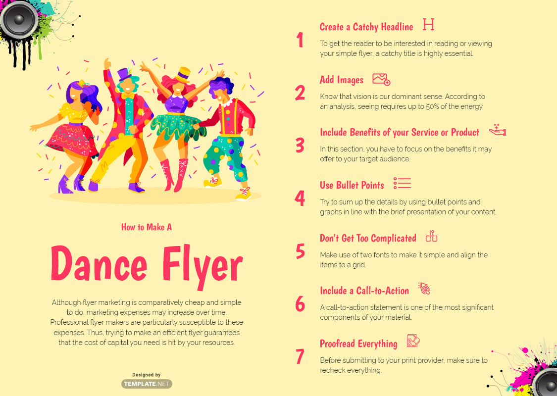 Dance Flyer Template Word